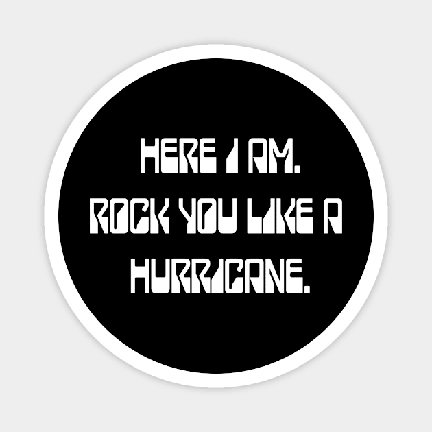 Rock You Like A Hurricane Magnet by David